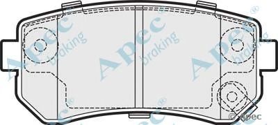 APEC BRAKING pad1487 -  Комплект тормозных колодок, дисковый тормоз